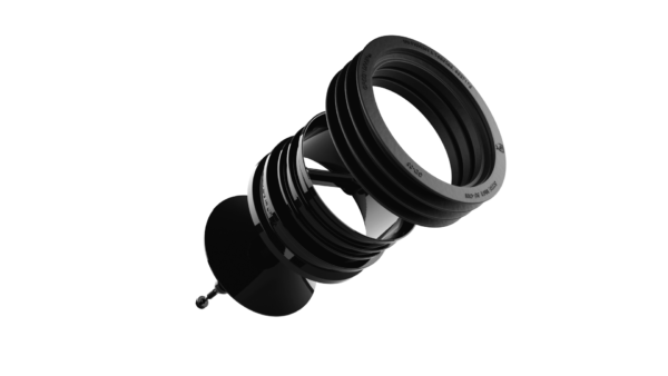 Geurafsluiter 89-100 mm zwart